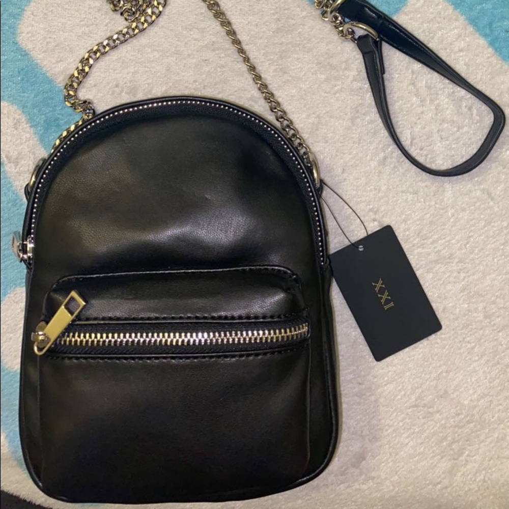 New Black mini Backpack / shoulder bag